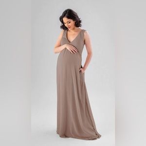 Kennedy Blue Evonne Maternity Bridesmaid Dress - Fawn Size 6